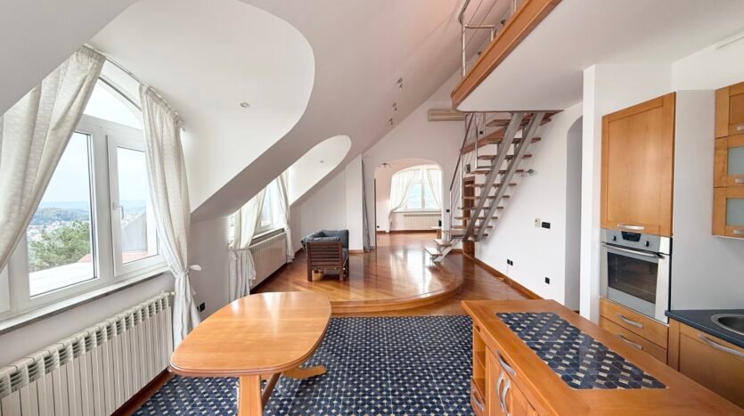 Šestinski Vrh, četverosobni penthouse s galerijom i parkingom, najam 2