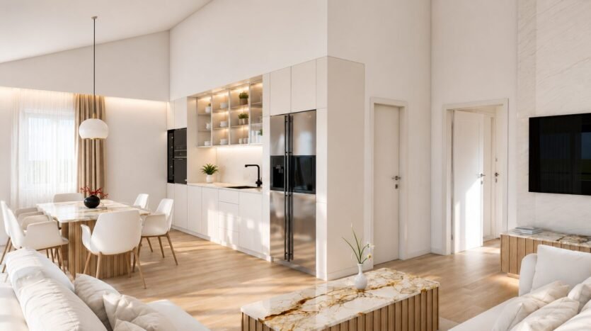 Luksuzan trosoban stan s terasom i loggiom | Novogradnja Cres 2