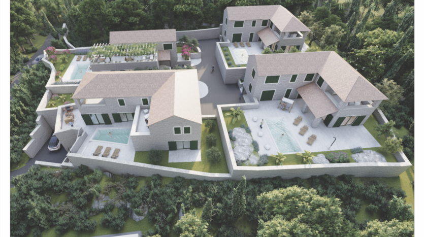 Čilipi, okolica Dubrovnika, zemljište za 4 vile, prodaja