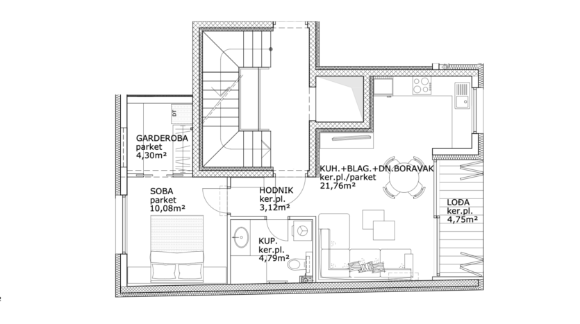 Trešnjevka Sjever – Novogradnja | 47 m² | 2. kat | Prodaja