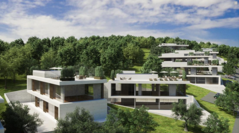 Ičići, Opatija, zemljište s građevinskom dozvolom za 12 vila, prodaja 2