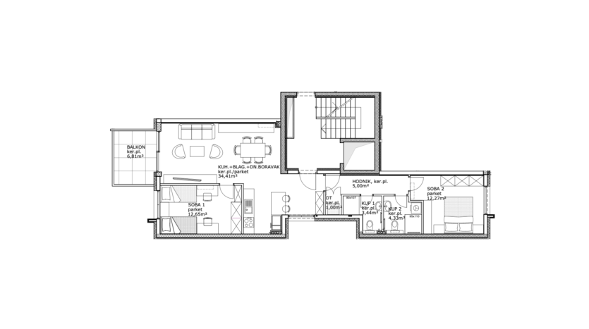 Novogradnja Trešnjevka | 76 m² | 3-soban | 3. kat | Balkon | Lift | Prodaja