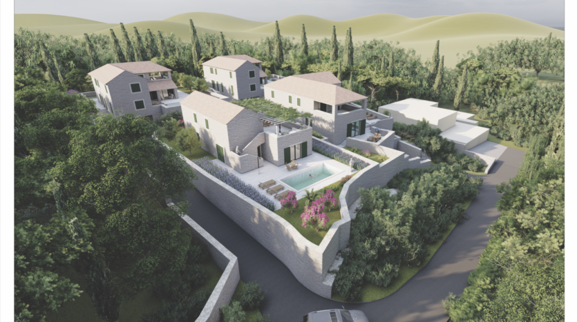 Čilipi, okolica Dubrovnika, zemljište za 4 vile, prodaja 2