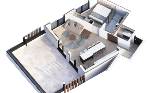 Šestine, new apartment with terrace, parking, PRE-SALE