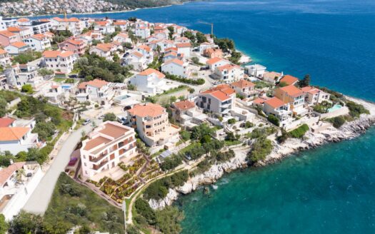 Čiovo, beachfront, new luxury apartment with pool, sale