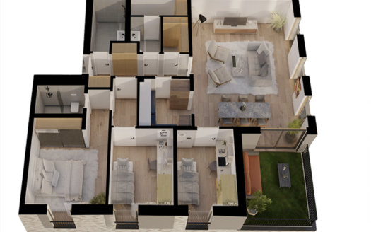 Jarun, new apartment, garden, sale