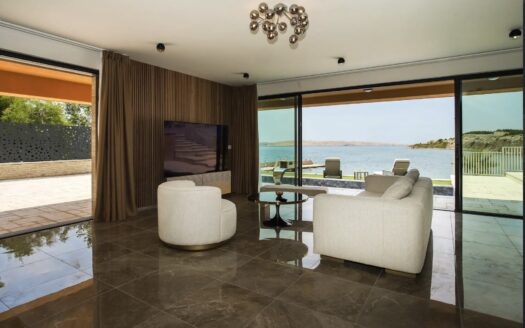 Zadar county, first row, new luxury villa, pool, sale