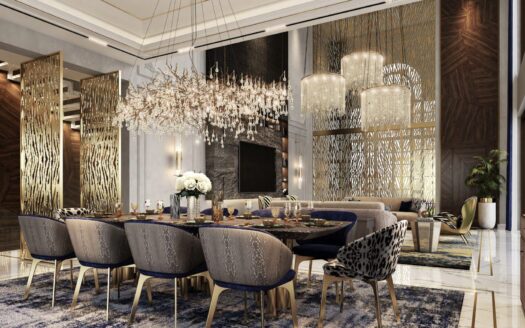 Dubai, Cavalli designed, 6 bedrooms luxury villa, 1.068m2, sale