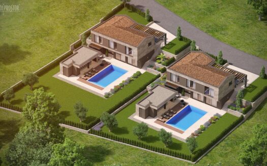 Istria, Croatia – Building Plot with Permit for a Villa with Swimming Pool, Sale