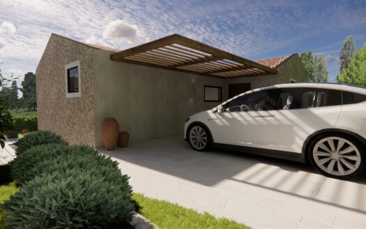 Istria, Croatia – Building Plot with Permit for a Villa with Swimming Pool, Sale