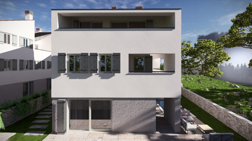 Arhitektura moderne novogradnje Cres