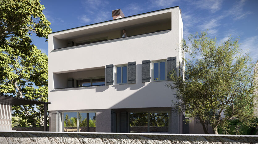 Eksterijer moderne novogradnje otok Cres