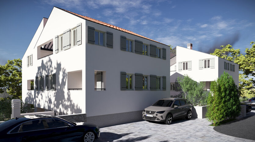 Eksterijer moderne novogradnje na Cresu