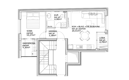 New construction – Trešnjevka North | 45 m² | 2nd Floor | Sale