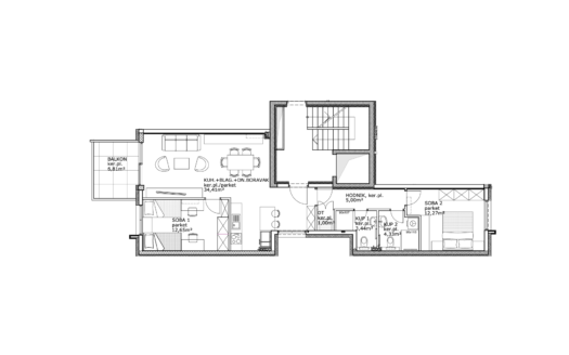 New Construction Trešnjevka N | 76 m² | 3-Room | 3rd Floor | Balcony | Elevator | Sale